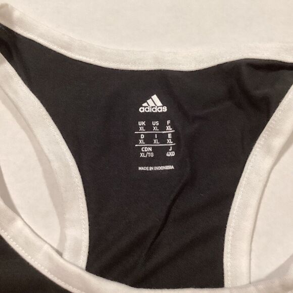 NWT Womans Adidas XL San Jose Quakes Tank Top Black And White - Picture 2 of 8